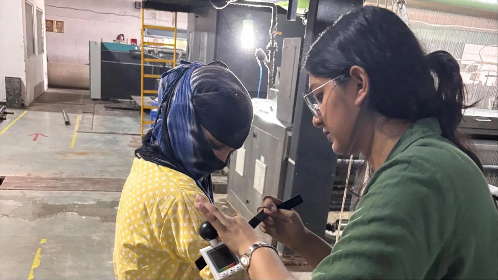 WBGT Sensor on Female Worker